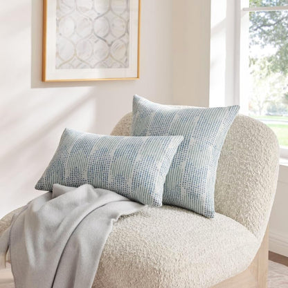 BLVD Eight Pantego Decorative Throw Pillow with Insert (Cover + Insert Included) – 20"x 20" Down Alternative – Sofa & Bed Pillow for Couch, Living Room & Bedroom - CAL117 Compliant, Single Pack
