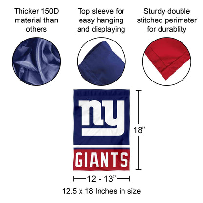 New York Giants Double Sided Garden Flag