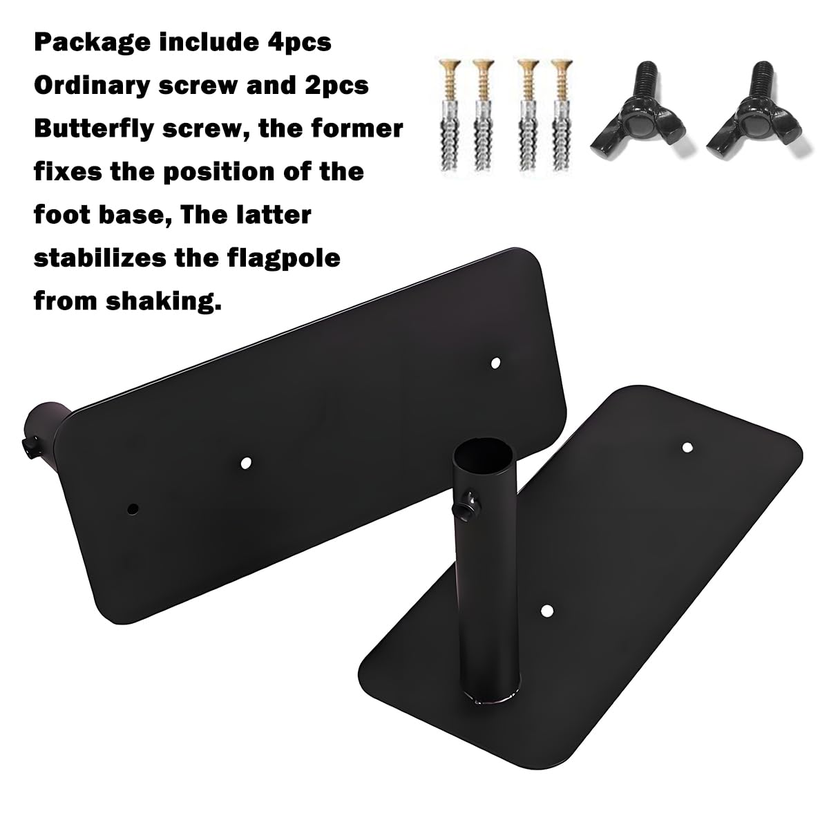 2 Pack Feather Flag Pole Tire Mount, Wheel Tire Mount Metal Flag Pole Holder for Diameter 0.87" Feather Flagpole Ideal for Cars RVs Truck Camping Tailgating and Outdoor Events (Diameter 0.87")