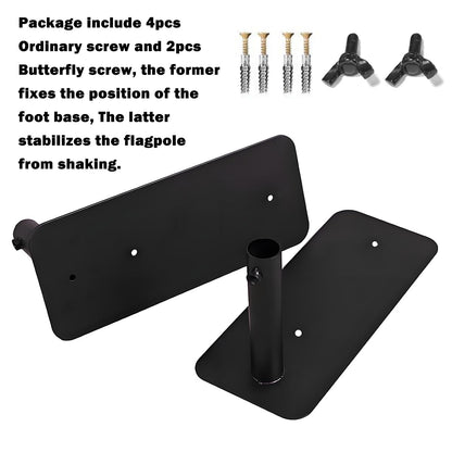 2 Pack Feather Flag Pole Tire Mount, Wheel Tire Mount Metal Flag Pole Holder for Diameter 0.87" Feather Flagpole Ideal for Cars RVs Truck Camping Tailgating and Outdoor Events (Diameter 0.87")