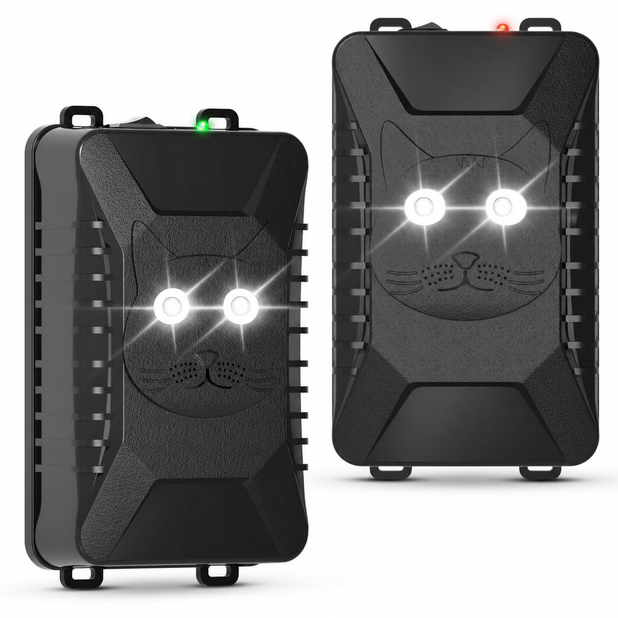 Rodent Repellent for Car Engine, Battery Powered Under Hood Ultrasonic Mouse Repellent with LED Strobe Light & Vibration Sensor, Protects Vehicle Wiring for Cars, Trucks, SUVs, RVs, Garage Use