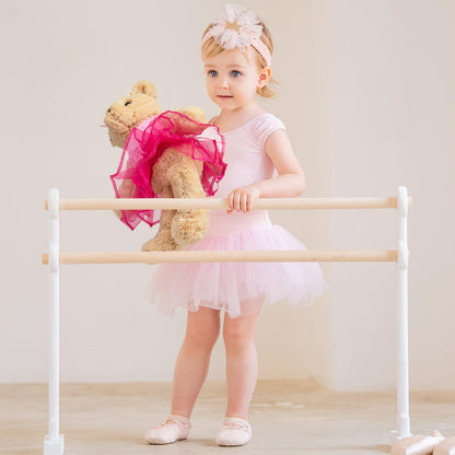 WENMOTDY Ballerina Teddy Bear Stuffed Animal Cute Plush Bear in Tutu Skirt Birthday Dance Recital Gifts for Girls Kids 21’’ Pink