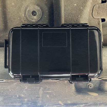 Magnetic Key Holder Under Car Waterproof Magnetic Stash Box for GPS Trackers Hide a Key Outside Magnetic key Box Under Car GPS Tracker Holder Case - Hide Your Items Anywhere
