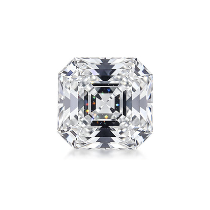 1-5 Carats Moissanite Loose Stone Lab Grown Synthetic Diamond Loose D Color Round/Oval/Heart/Princess/Cushion/Asscher/Pear/Marquise/Radiant/Emerald Cut Moissanite Loose Gem Stones for Ring Pendant Jewelry Making Gift (Asscher Cut, 1 Carats)
