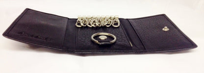Osgoode Marley Leather 8 Hook Key Case Black