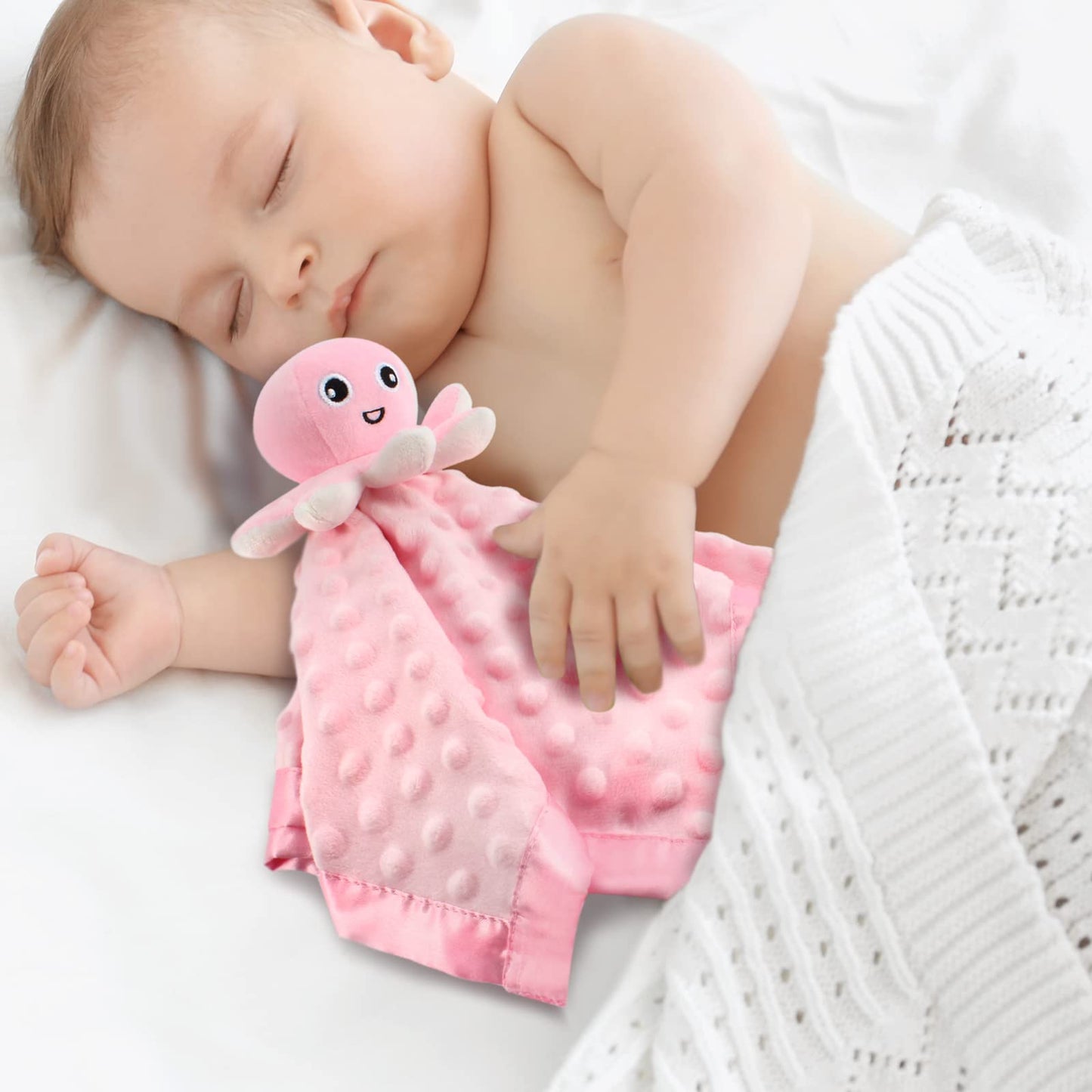 JARIFERR Baby Security Blanket Loveys for Babies Snuggle Toy Plush Octopus Stuffed Animal Baby Gifts for Girls and Boys Newborn