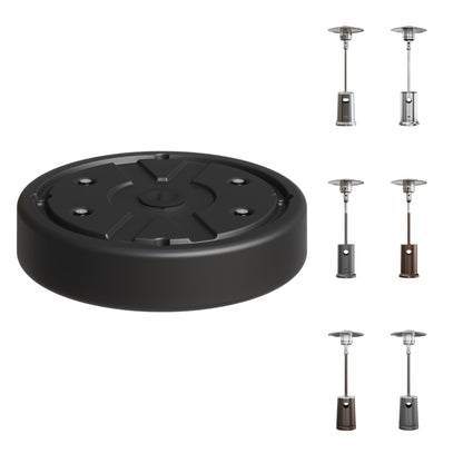 EAST OAK Patio Heater Sand Box/Water Box as Patio Heater Accessory, Maximum Capacity 26.45 lbs. Used to Increase the Stability of Umbrella Patio Heaters, Such as EAST OAK Patio Heater UR48BN1, Black
