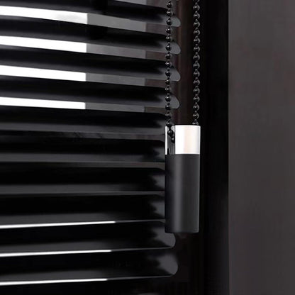 Aluminum Venetian Blinds Privacy Blinds Black Shutters Horizontal Slats Darkening Blind Thermal Shutters Home Cordless(80x160cm/31x62in)