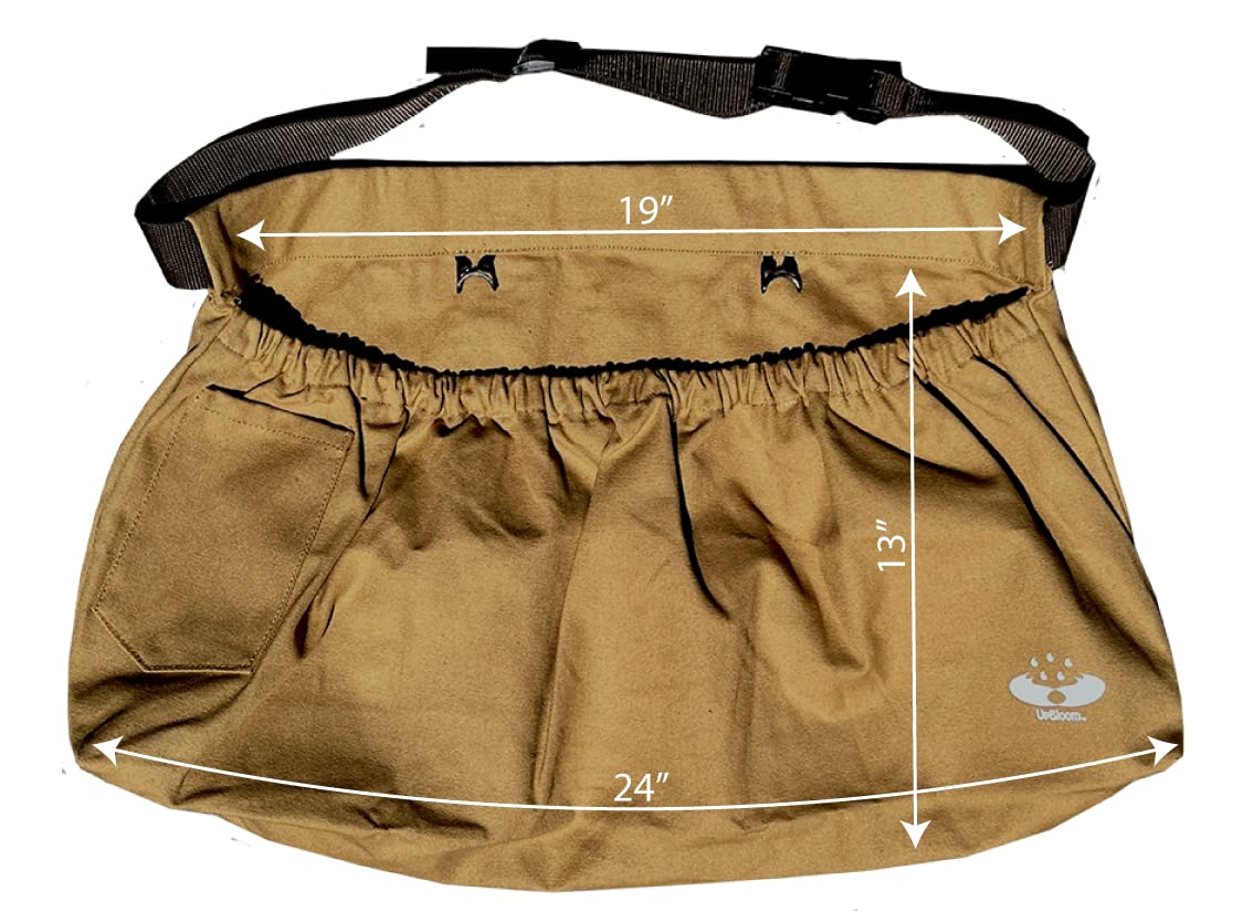 UpBloom - Harvest & Weeding Waist Apron with Pockets - Berry Picker/Garden Apron/Foraging Bag for Harvest - Vegetables, Fruits - Gardening Supplies & ...