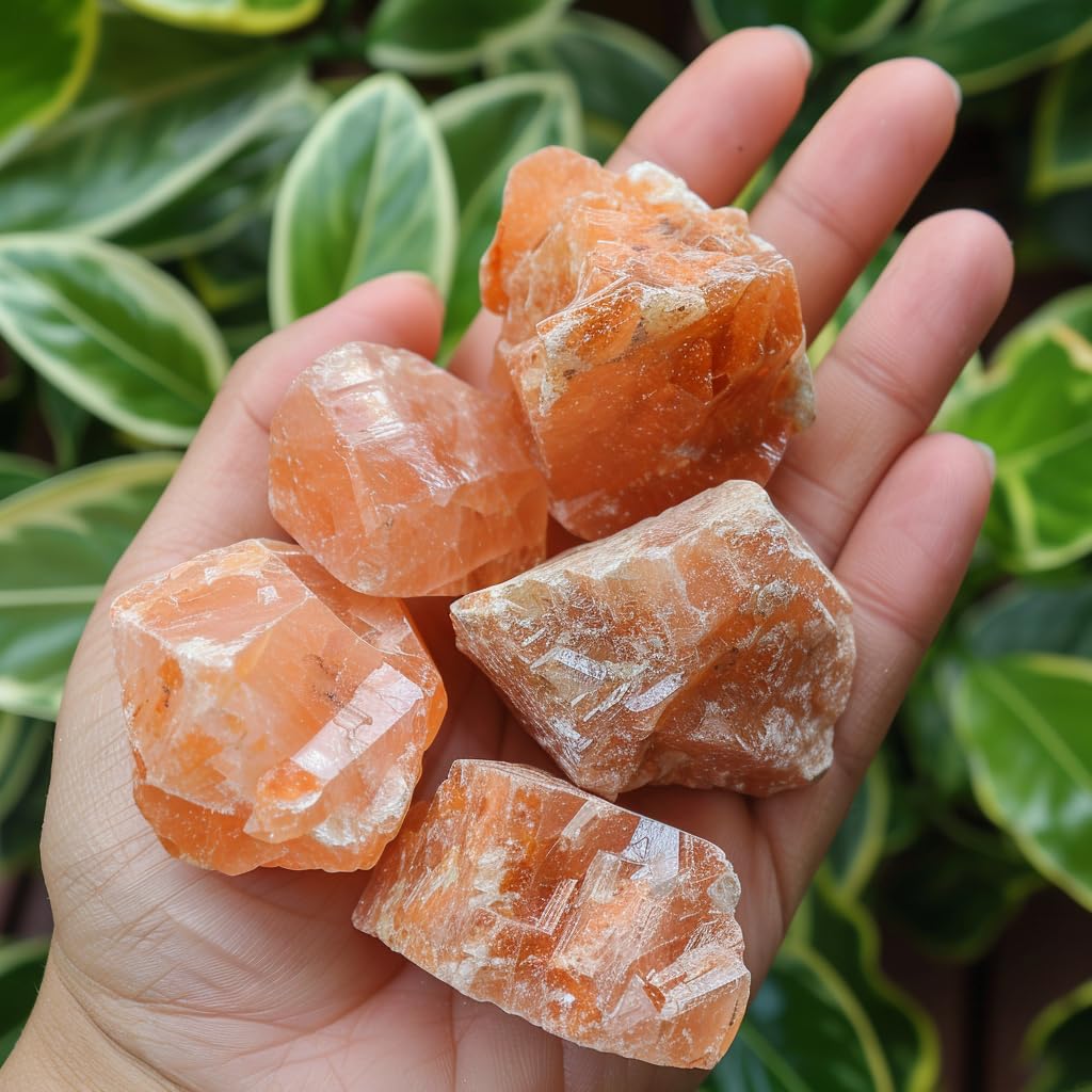 Luckeeper 2 lb Sunstone Bulk Raw Crystals and Healing Stones for Tumbling, Wire Wrapping, Wicca Reiki,Meditation