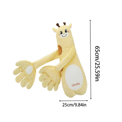 DAOLUAN Baby Soothers Toys, Cute Animal Plush Stuffed Doll Toy for Girls Boys, Portable Dinosaur Unicorn Figure Soothing Dolls for Home and Travel (Yellow, OneSize)