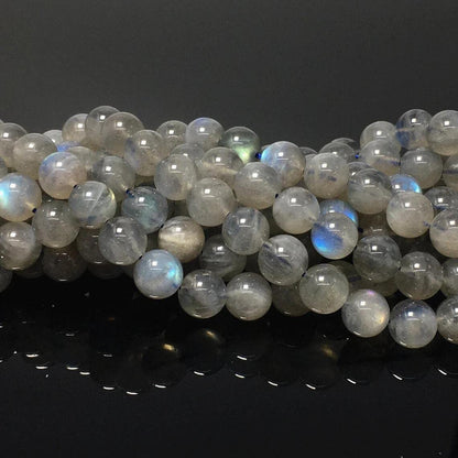 60pcs 6mm Labradorite Beads Natural Gemstone Beads Round Loose Beads for Jewelry Making