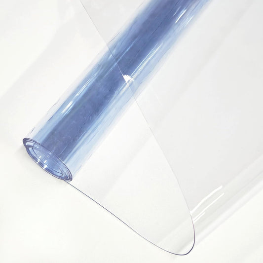 Clear Vinyl Sewing, Transparent PVC Vinyl Roll 15.7" x 48"(40cmx122cm) Super Clear Vinyl Sheets, 0.5 mm Waterproof Vinyl Fabric for Making Handags Bows, Bags and DIY Crafts