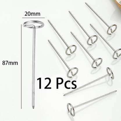 Skewers for Grilling Metal Kabob Skewer Air Fryer Stand Compatible 6QT Air Fryers for Grilling Home Kitchen Kabobs Appetiser、Fruit 、Party