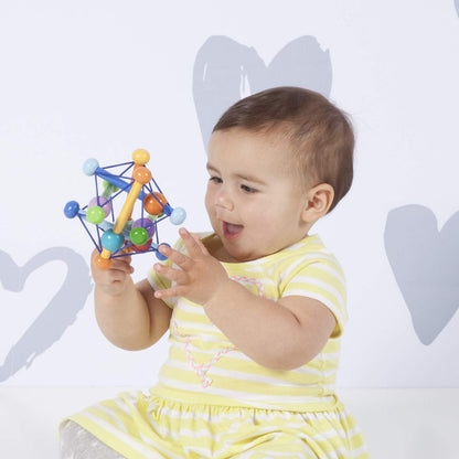 Manhattan Toy Skwish Color Burst Rattle and Teether Grasping Activity Toy