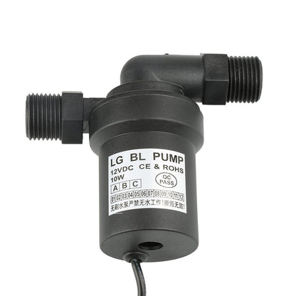 DC Solar Brushless,DC 12V Submersible Pump Solar Hot Booster Pump for Water Circulation System,8L/min 1/2'' Thread,55? High Temperature