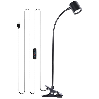 Dott Arts Desk Lamp,USB Clip On Light,Book Lights for Reading at Night,3 Color Modes,10 Brightness Clamp Lights,360° Gooseneck LED Reading Light for Books in Bed,Eye-Care for Home Office,Headboards
