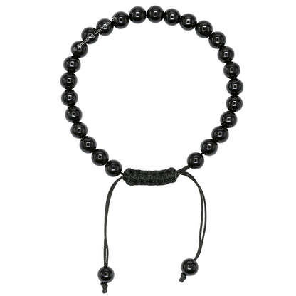 Amazing Gemstone Black Tourmaline Bracelet for Women Men's Gifts - Protection Healing Crystal Bracelet - 6mm Gemstone Beaded Adjustable Bracelet Pulseras Para Hombres Mujer Stocking Stuffers