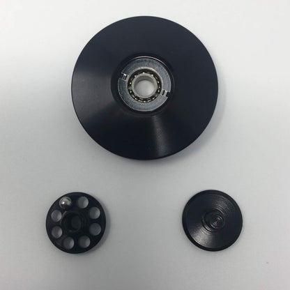 FXCOOLCT Mini Size UFO Flying Saucer Fidget Spinner Figit Hand Best Stress Reducer Relieves Black Color Model NO. C011Silver Color Model NO. C011
