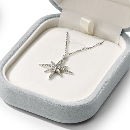 Papten Velvet Necklace Box Necklace Gift Box Jewelry Gifts Box Pendant Necklace Case For Birthday, Wedding, Mother's Day,Valentine's Day Gift (Gray)