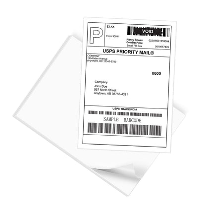 9527 Product 100 Sheets Sticker Labels 8-1/2" x 11" Shipping Address Labels for Laser/Ink Jet Printer,100 Labels.