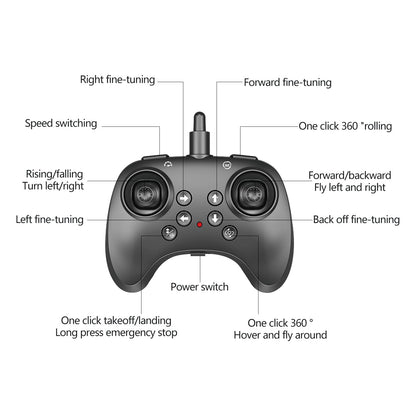RC UFO Airplane for Kids and Beginners, 2.4GHz Drone Remote Control UFO Plane with 360° Flip, Auto Hovering and 2 Batteries (Blue)