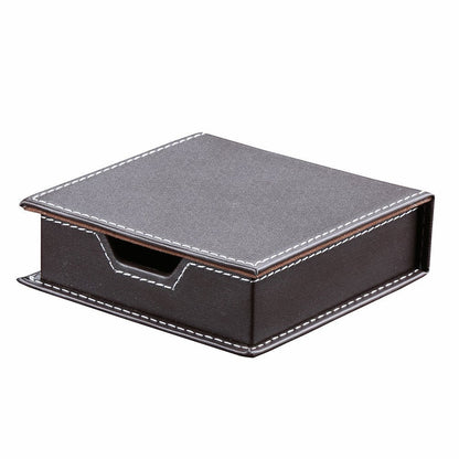 KINGFOM 5PCS Desk Organizer and Accessories Set, Pu Leather Office Supplies with Multifunction Desktop Organizer Storage Box, Tissue Holder, Mouse Pad, Note Paper Holder, Pencil Holder for Desk Brown