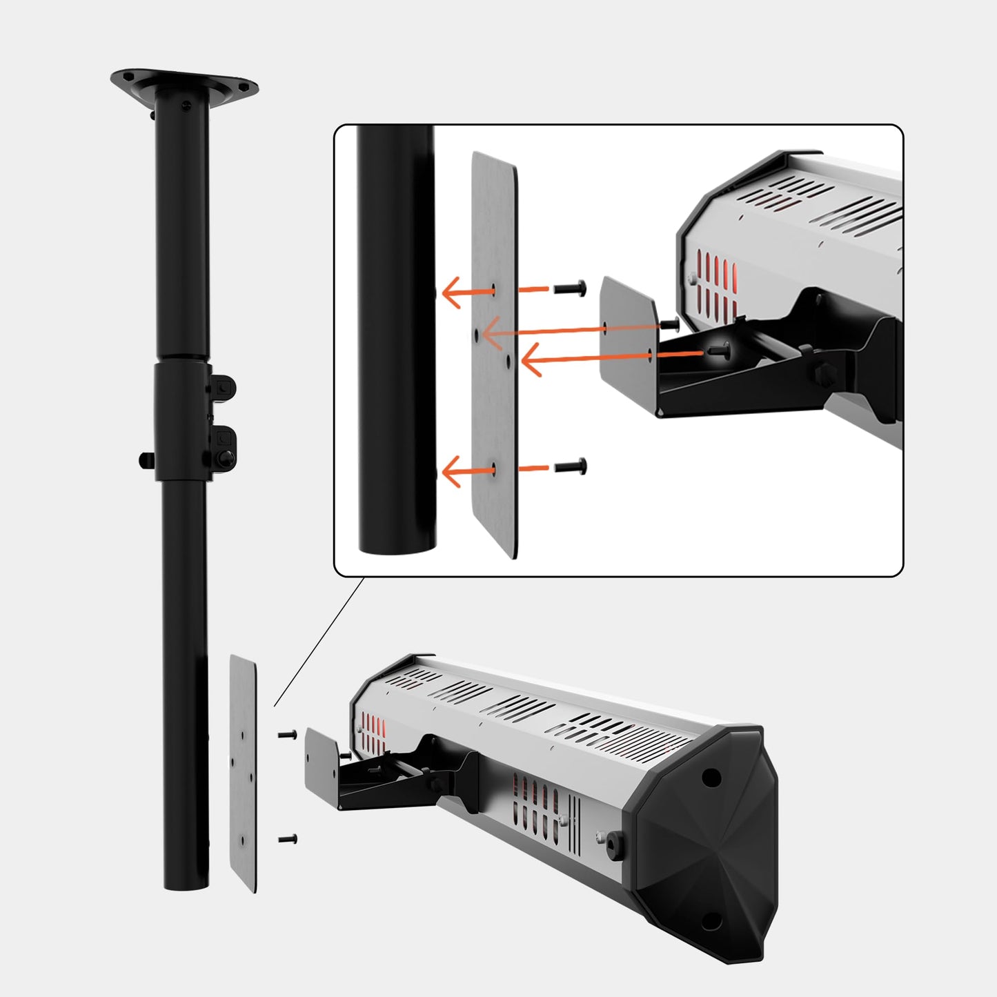 Heat Storm HS-1500-TC Tradesman Ceiling Mount Infrared Heater, 1500 Watt