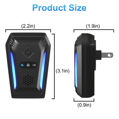 2026 Upgraded Ultrasonic Pest Repeller Indoor Plug-in, 2-Pack Electronic Rodent Deterrent with 3 Modes, Effective Mouse Deterrent that Works for Home, Mice, Rat, Spider, Roach, Stink Bug, Mosquito