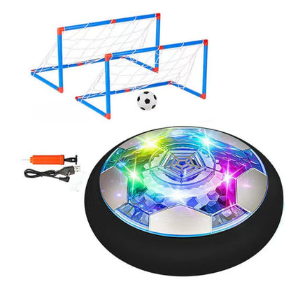 SHENSE Hover Soccer Ball Set, Indoor Soccer Ball 4 in 1 Rechargeable Air Power Soccer with LED Lights and Foam Bumper Protection Gifts for Boys Girls 3 4 5 6 7 8-12 Year Old Kids