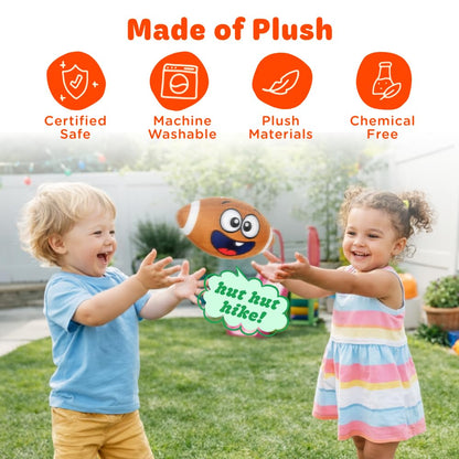 Move2Play, Hilariously Interactive Toy with Music & Sound Effects for Boy & Girl | Ball for Toddler & Baby | 6, 12, 18+ Months | 1, 2, 3+ Year Old (Football)