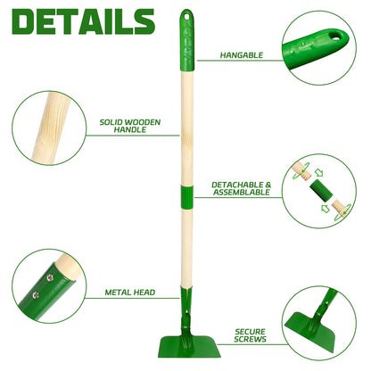 Aka Supaku Kids Gardening Tools Set,7Pcs Gardening Set for Kids with Shovel, Rake, Leaf Rake,Summer Outdoor Backyard Farm Digging Weed Toys Beach, Sand, Garden Play Set Birthday Gift for Boys Girls