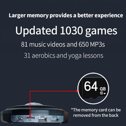 OZLET Single/Double HDMI Musical Electronic Dance mat with a Camera,a 64G Large Memory Card,Including 1030 Games,81 Music Videos,650 Songs,Suitable for TV use,a Luxurious Gift for Boys and Girls