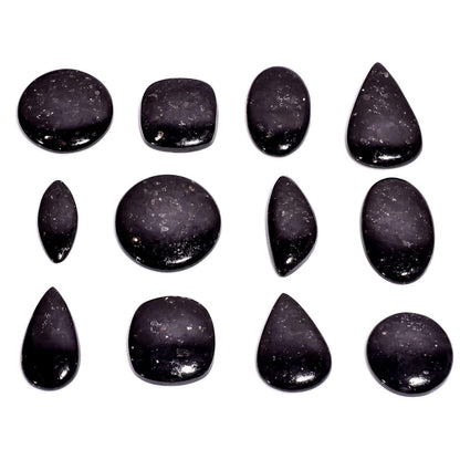 GEMKORA 100 carats Natural Golden Nuummite Gemstones Wholesale Cabochons Lot, Jewelry Making Loose Gemstone, Polished Gems, DIY, Wire Wrapping, Healing Crystals, Bulk Deal 2 to 3pcs