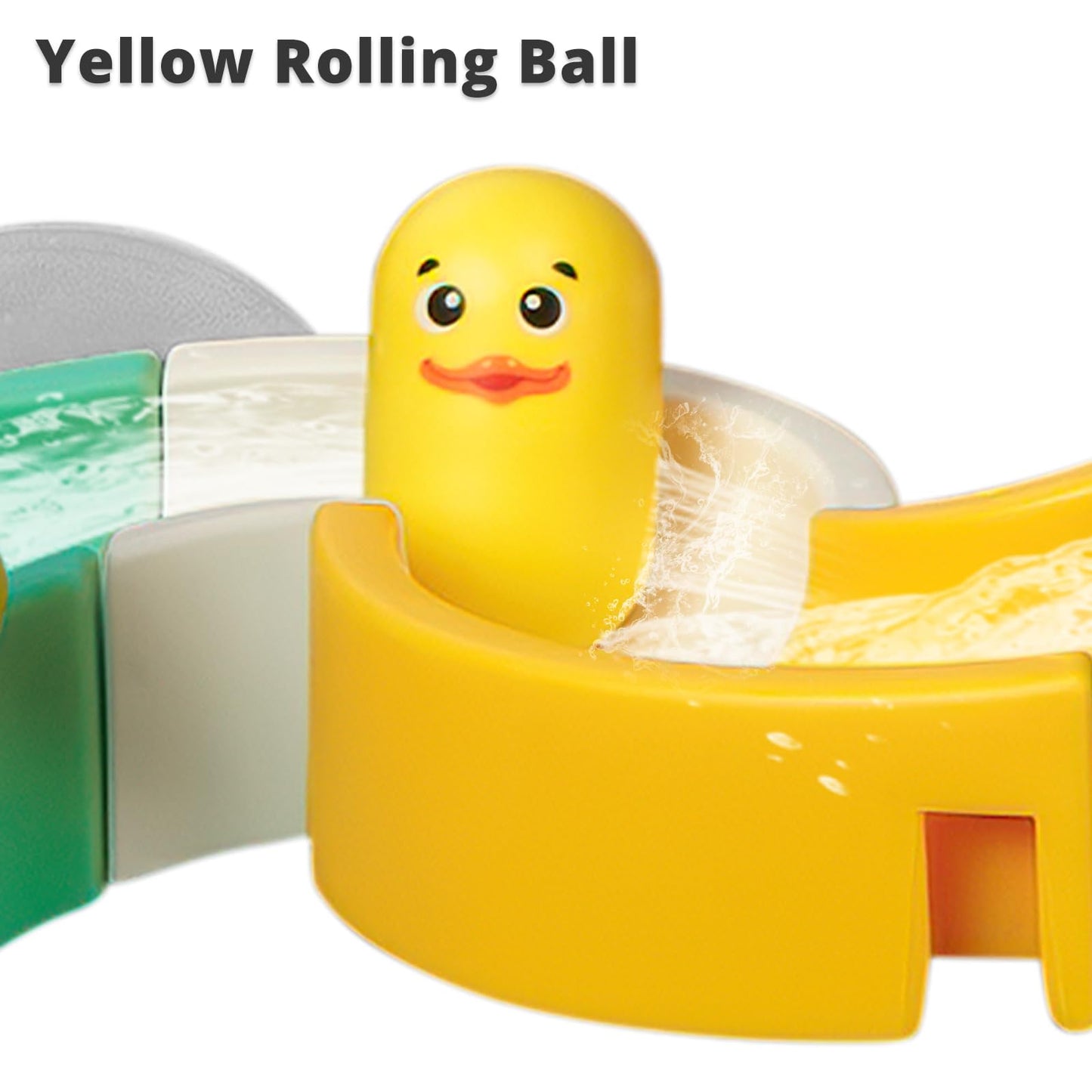 SOCBTNSO 38 PCS Duck Slide Toys, Bath Toys for Kids Ages 4-8, DIY Building Kit for Ages 5-7, Bathtub Time Birthday Gifts for Toddler 3 + Year Old