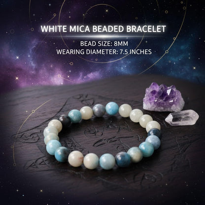 The Vida Handmade AAA+ Quality Crystal Stretch Elastic Bracelet - Nature Gemstone - Jewelry Gift - Holiday Gift - For Women & Men (Trolleite)