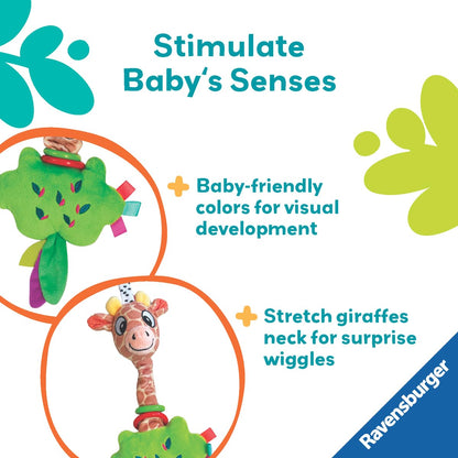 Ravensburger Play+ Pull & Wiggle - Giraffe | Interactive Movement Toy | Encourages Grasping & Cause-and-Effect Learning
