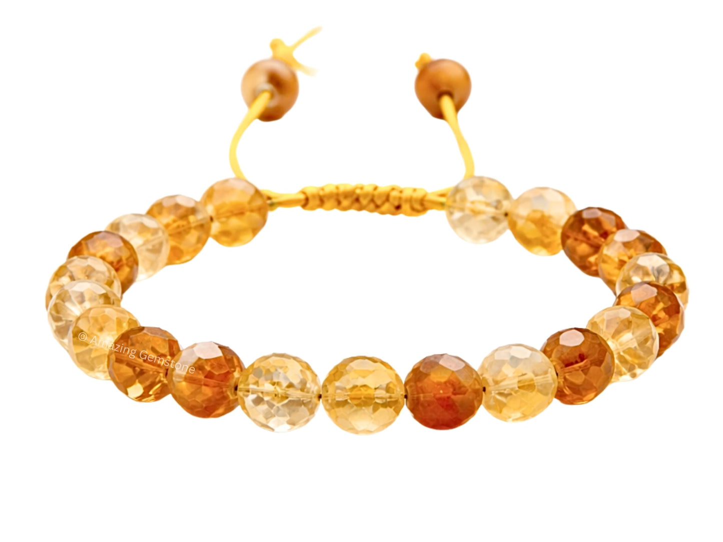 Amazing Gemstone Citrine Bracelet for Women - Chakra Mens Bracelet Protection Crystals and Healing Stones - Blessing Spiritual Meditation Gift Christmas Stocking Stuffers