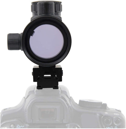 Astromania 1X40RD Reflex Red Green Dot Sight Lighted Scope Mount to fix to a DSLR Camera Flash Type Connection