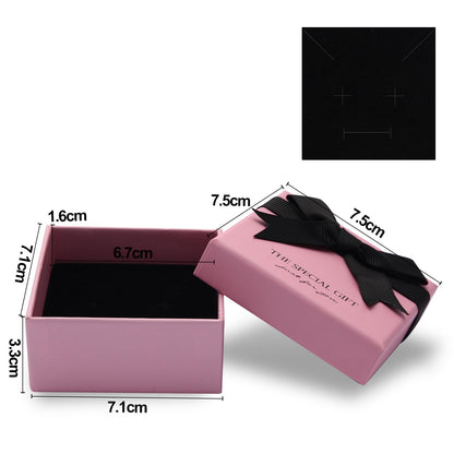 14pcs Small pink Cardboard Gift Jewelry Boxes for Necklace, Earring, Ring, Pendant, Bracelet, Anklet, Jewelry Holder，Bulk Gift Box jewelry display (pink with white stripes)