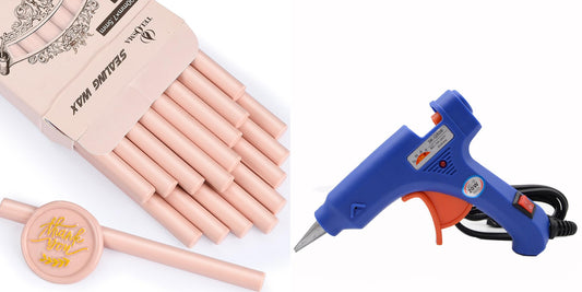 20W Hot Melt Glue Gun & Mini Sealing Wax Stick-Dirty Pink