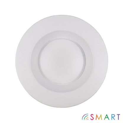 CLEANLIFE 2-Pack Smart LED Recessed Lighting Retrofit Downlight RGB + Tunable White Color Changing Bluetooth + WiFi Dimmable LED Can Lights Fits 5 and 6 inch - 12W, 65W Equivalent, App Enabled