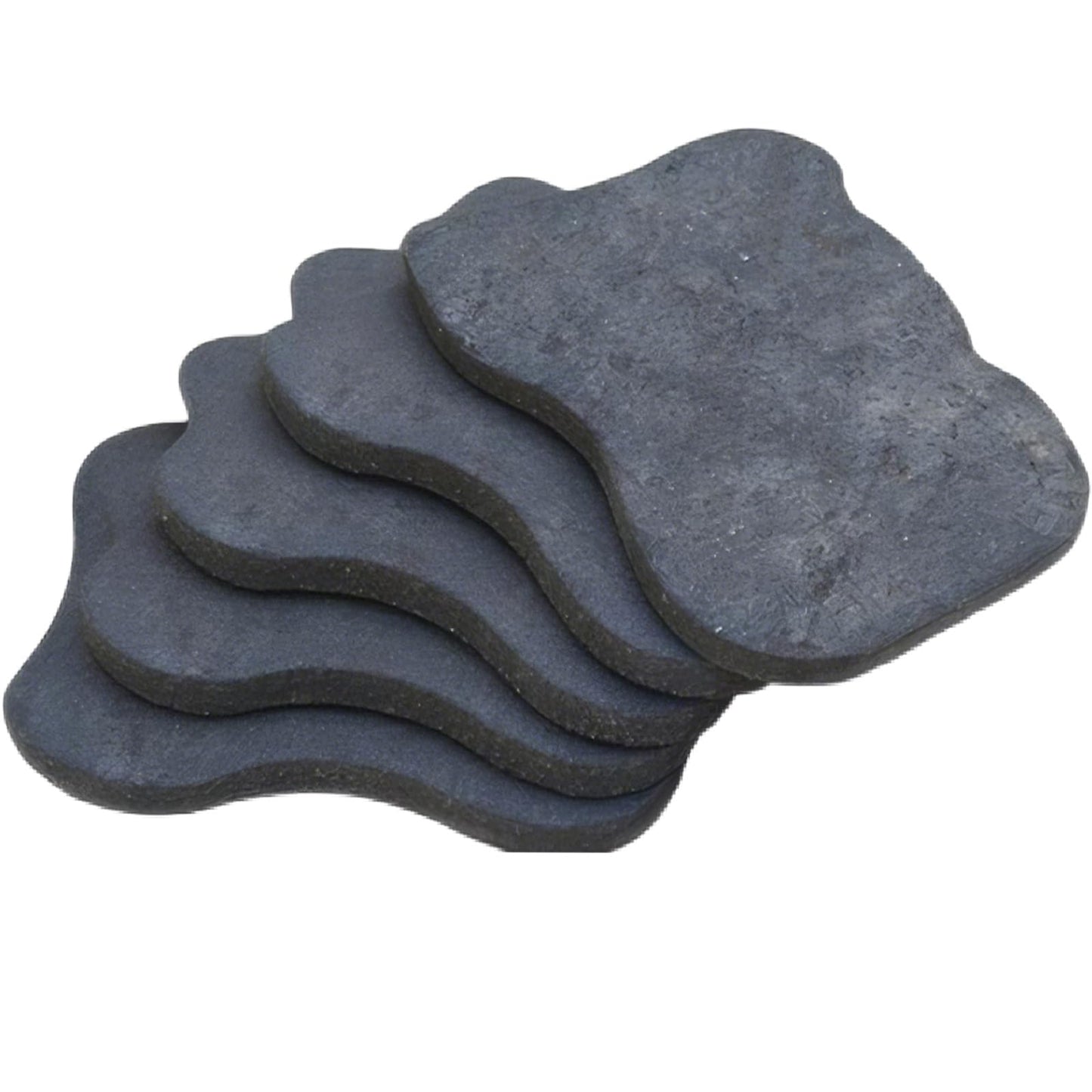 5 Pcs Yard Stepping Stones Outdoor Non Slip Garden Walkway Stones，for Yard Lawn Patio Pathway Grey Stepping Stone,Rubber Stepping Stones Outdoor (5)