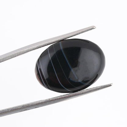 GemSymphony 100 Carat Natural Banded Agate Gemstone Cabochon Lot Mixed Shapes – 8 pcs Hand Polished Crystal Stones for Jewelry Making Supply, Healing, Reiki, Craft Supplies, Unique Cab Set for Wire Wrapping & Collectors (10-20 mm)