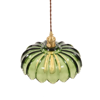 XZHGCEE Plug in Pendant Light Fixtures: Hanging Light Plug in Green Glass Hanging Lamp, Pendant Lighting for Kitchen Island, Bedroom, Dining Room, Living Room, E26 No Bulb
