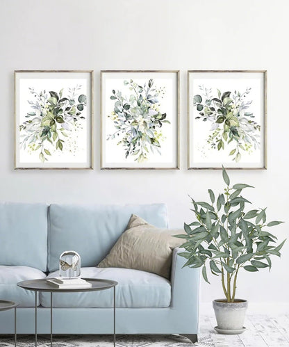 2 Packs Artificial Eucalyptus Tree in White Pot – 3FT Faux Indoor Plant for Home Décor, Modern Greenery for Living Room, Bedroom, Office – Realistic Silk Leaves, Minimalist Planter