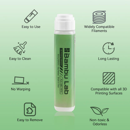 Compatible with Bambu Lab 3D Printer Adhesive Glue,Strong Grip Reduce Warping for Bambu lab A1/A1 Mini/P1/X1 3D Printer PLA/ABS/PETG/PC/PA/TPU Filament 60ML