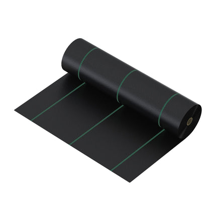 mychoiii 3ft x 100ft Weed Barrier Landscape Fabric, 3.5oz Heavy Duty Woven Ground Cover, 600lbs Tensile Strength Weed Block Cloth for Garden Bed, Driveway, Landscaping - UV Resistant