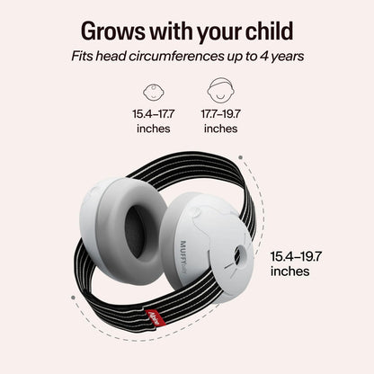 Alpine Muffy Baby Ear Protection for Babies and Toddlers up to 36 Months - CE & ANSI Certified - Noise Reduction Earmuffs - Comfortable Baby Headphones Against Hearing Damage & Improves Sleep - Black