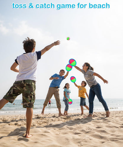 Qrooper Kids Toys Toss and Catch Game Set, Toys for 3 4 5 6 7 8 Year Old Boys Girls Birthday Gift, Yard Outdoor Games for Kid Toddler Ages 4-8 8-12 Beach Pool